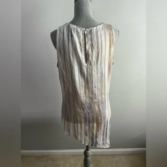 WHBM Watercolor Stripe Tunic Size Medium - Picture 9 of 10